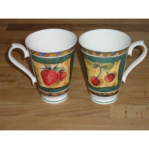 Two Roy Kirkham Bone China Rioja Mugs