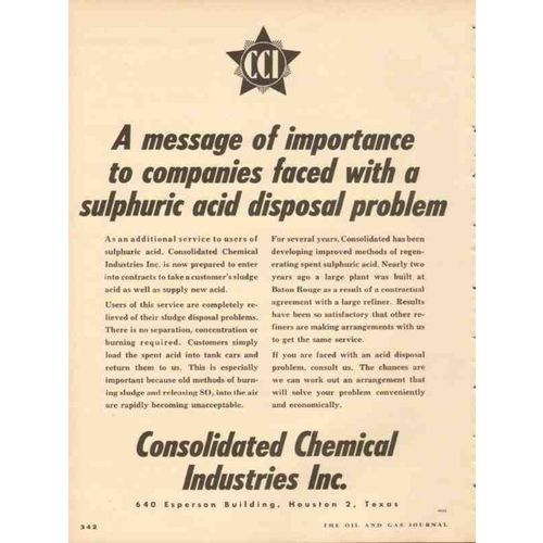 consolidated chemical industries inc 1953 disposal problem vintage ad