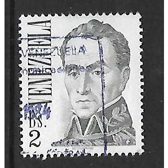 VENEZUELA 1976 2b GREY BOLIVAR SG 2323 FINE USED