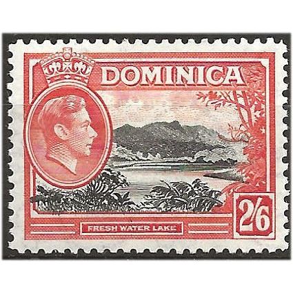 Dominica 1938 SG107 2/6d Black & Vermilion Mounted Mint . .. .