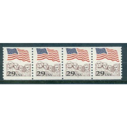 2523 29c U.S. Flag Fine MNH PNC 2/3+1 R0572