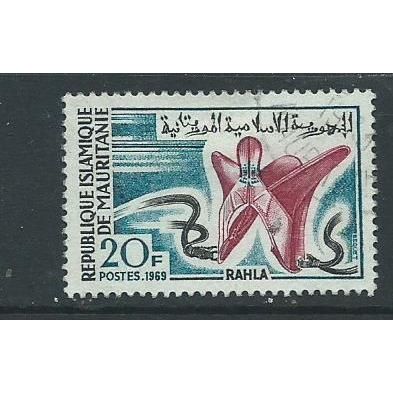 mauritainia french used sg 346 sg346 1969 head dress