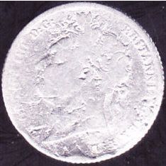 1824 Great Britain 6 Pence Silver Coin