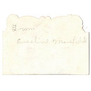 VINTAGE ' VALENTINE ' MY VALENTINE card 1930s