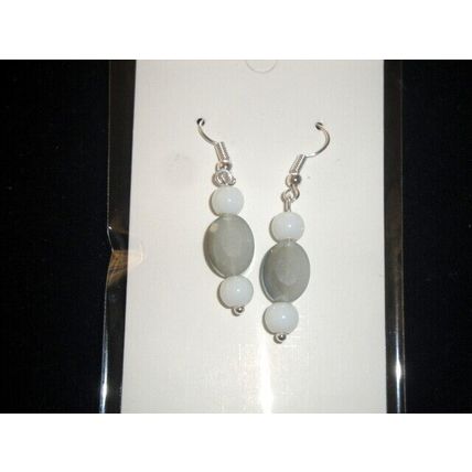 Delicate faceted green purple titanium coated crystal glass small oval earrings