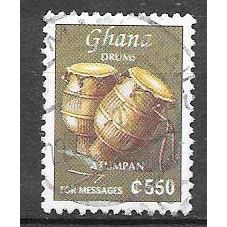 GHANA 1995 Drums OBLITERE ( USED )