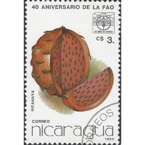 NICARAGUA, PLANT, Pitahaya, white 1986, $3