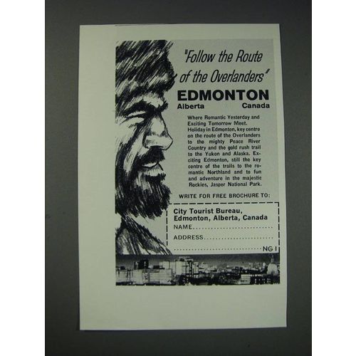 1963 Edmonton Alberta Canada Ad - Follow the route of the overlanders