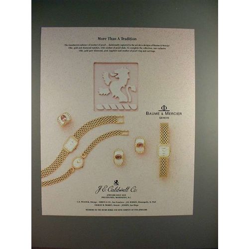 1987 Baume & Mercier Watch Ad - More than Tradition!