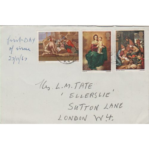 GB 1967 Christmas FDC London W4 pm see others