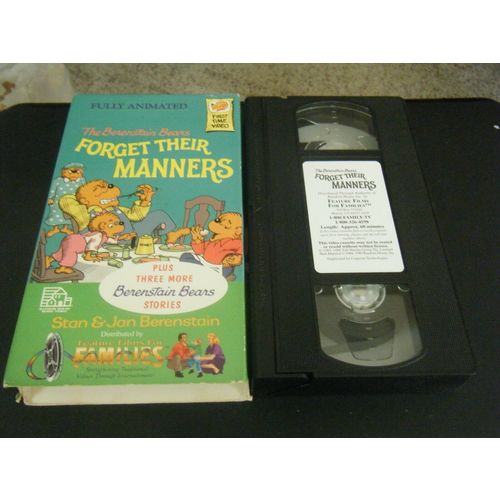 The Berenstain Bears Forget Their Manners (VHS, 1994)