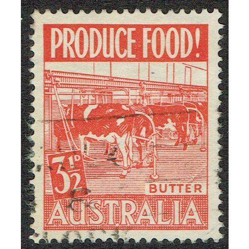 Australia 1953 Food Production 3½d Scarlet SG258 GU