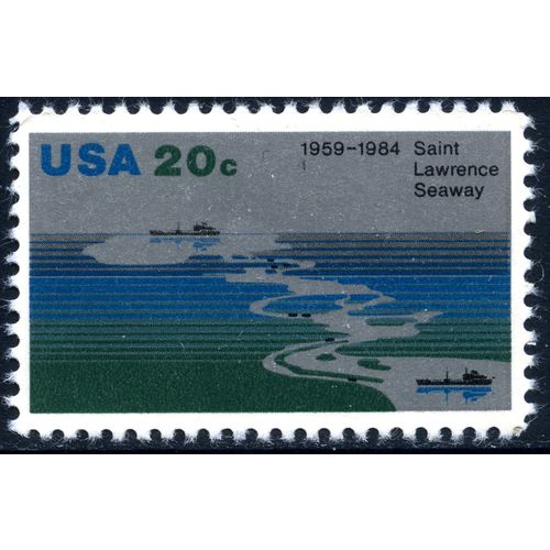 USA 1984, 25th Anniversary of the Saint Lawrence Seaway, 20c, Scott 2091, MNH
