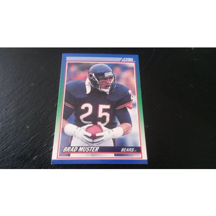 1990 Score Football Card # 017 Brad Muster Excellent-Mint (6) Chicago Bears