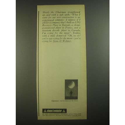 1967 Stone & Webster Ad - Slowly the Chairman straightened up, and with a sigh