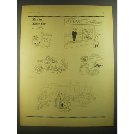 1967 Cartoon by Larry - Man in Motor Car