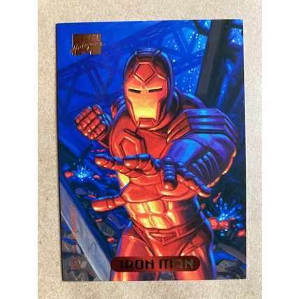 Marvel Masterpieces 1994 Base trading Card # 56 Iron Man (B) Fleer