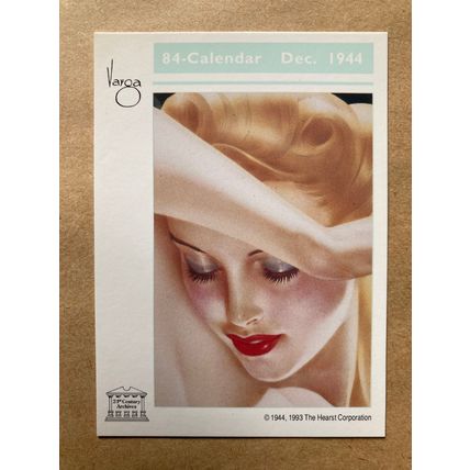 Varga Girls Pin-Ups Series 2 Base trading card # 84 (A) 1993 Alberto Vargas