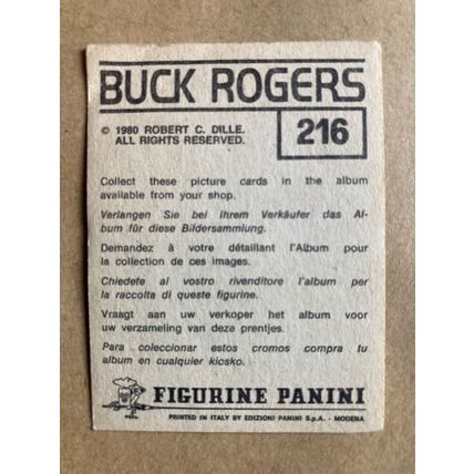 Buck Rogers Sticker # 216 (A) unused 1980 Panini