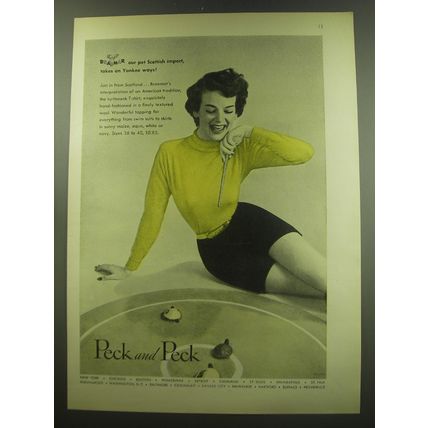 1949 Peck and Peck Braemar Turtleneck T-Shirt Ad - photo by Tom Polumbo
