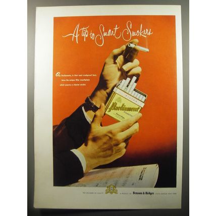 1950 Parliament Cigarettes Advertisement