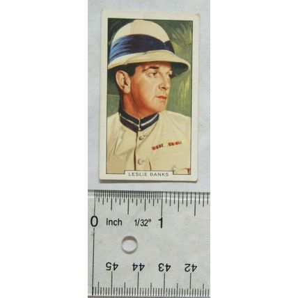 1935 Gallaher's Portraits of Famous Stars No. 10 Leslie Banks