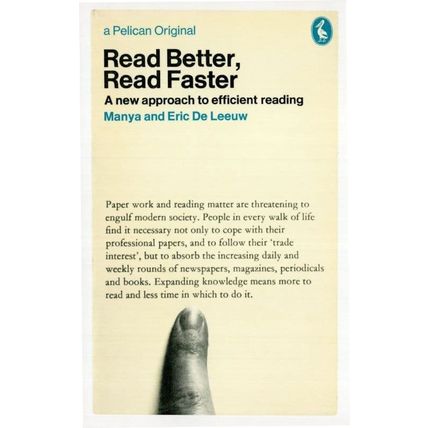 Read Better Read Faster Manya Eric De Leeuw 1965 Book Postcard