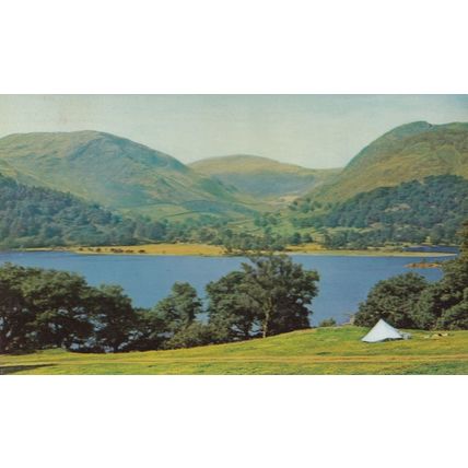 Ullswater Lake District Camping Tent 1960s Postcard