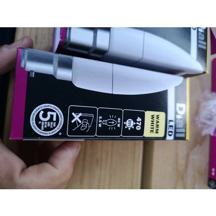 4 X Dial Led Candle Bulbs 5.5w Bayonet warm white