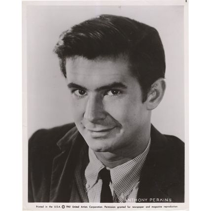 Anthony Perkins From 1961 United Artists Press Media 10x8 Photo