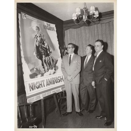 Dirk Bogarde Night Patrol Rank Film 1957 Dinner 10x8 Press Photo