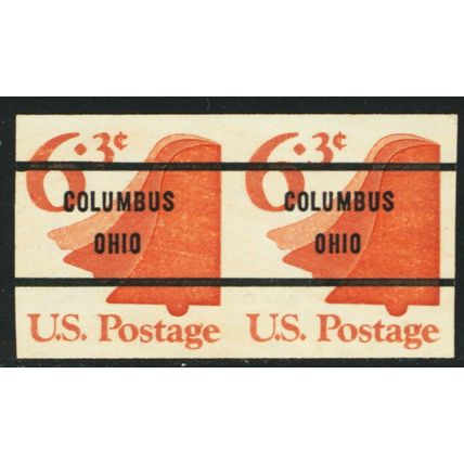 1518c, MNH VF Columbus OH Precancel Imperforate Pair ERROR - Stuart Katz
