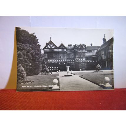 BRAMALL HALL, STOCKPORT, CHESHIRE used vintage postcard RP. 1964 pm =