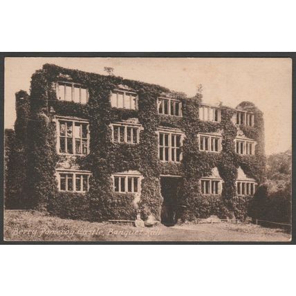 Banquet Hall, Berry Pomeroy Castle, Devon, c.1920 - Frith's Postcard