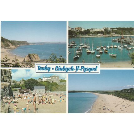 Tenby Pembrokeshire. Four Views. Pembrokeshire Eye Postcards.