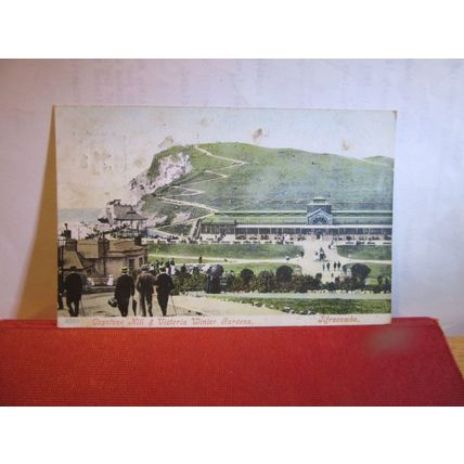 CAPSTONE HILL & WINTER GARDENS ILFRACOMBE, DEVON used antique postcard 1904 pm =