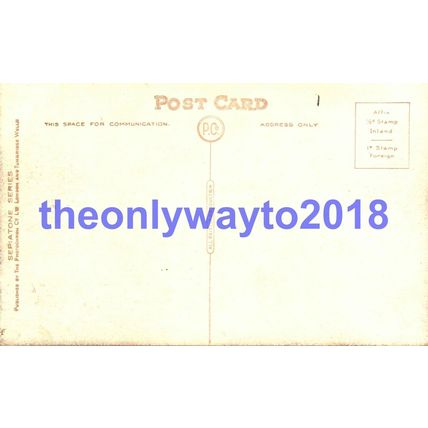 Plymouth, The Hoe, Devon, Sepiatone Postcard