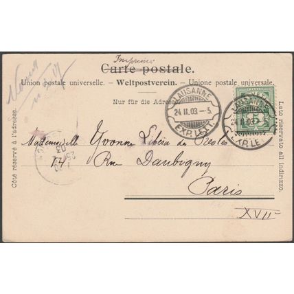 Le Grand Pont, Lausanne, Vaud, 1903 - Burgy CPA
