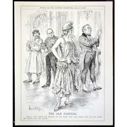 OLD PARTNER 1923 John Bernard Partridge PUNCH CARTOON PAGE