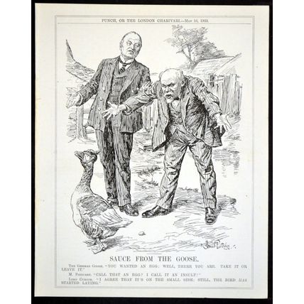 SAUCE FROM THE GOOSE 1923 John Bernard Partridge PUNCH CARTOON PAGE