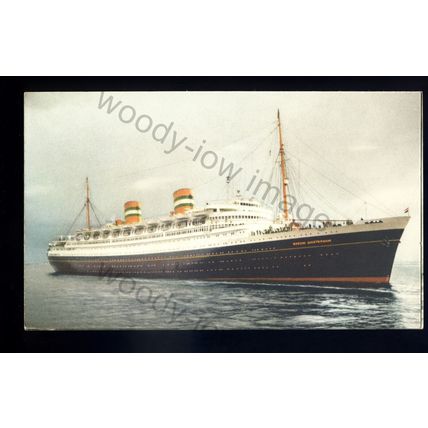 LS3245 - Holland-America Liner - Nieuw Amsterdam - built 1938 - postcard
