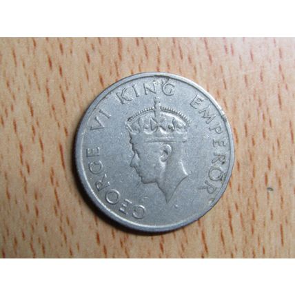 India 1947 1/2 Rupee Coin