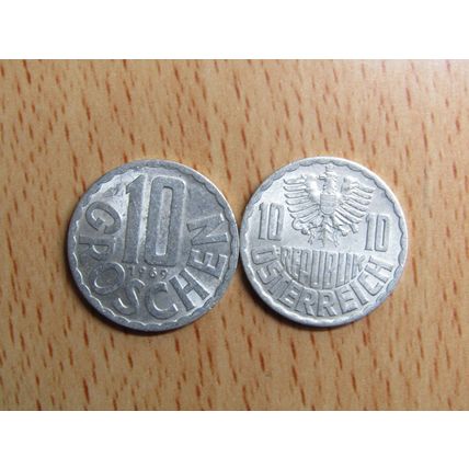 Austria 1969 10 Groschen Coin