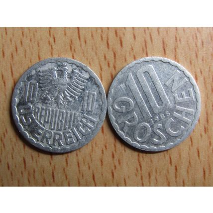 Austria 1985 10 Groschen Coin