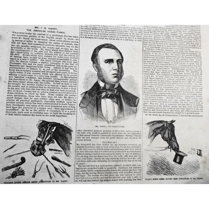 The American Horse-Tamer, Mr. J. S. Rarey - Frank Leslie's, May 15, 1858