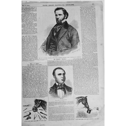 The American Horse-Tamer, Mr. J. S. Rarey - Frank Leslie's, May 15, 1858
