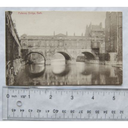 vintage postcard Pulteney Bridge, Bath