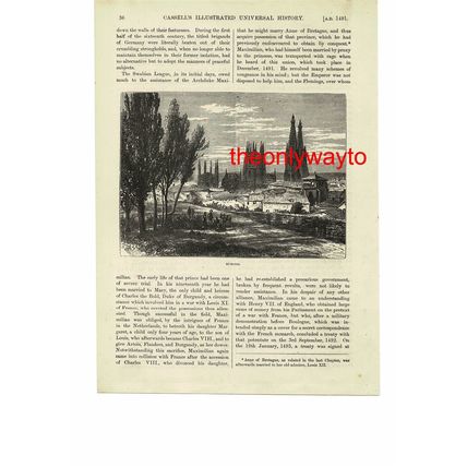 Burgos, Spain, Book Illustration (Print), 1890