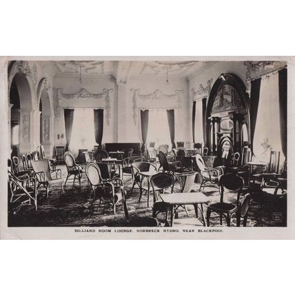 Billiard Room Norbreck Hydro Blackpool RPC Postcard Please Read