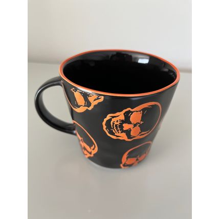 PRIMA DESIGN ORANGE SKULLS JUMBO MUG